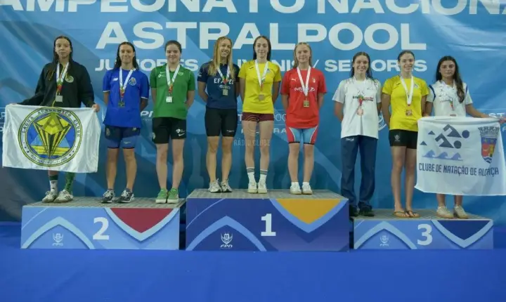 Clube Aquático Pacense conquista cinco títulos nacionais e 11 medalhas no Campeonato Nacional