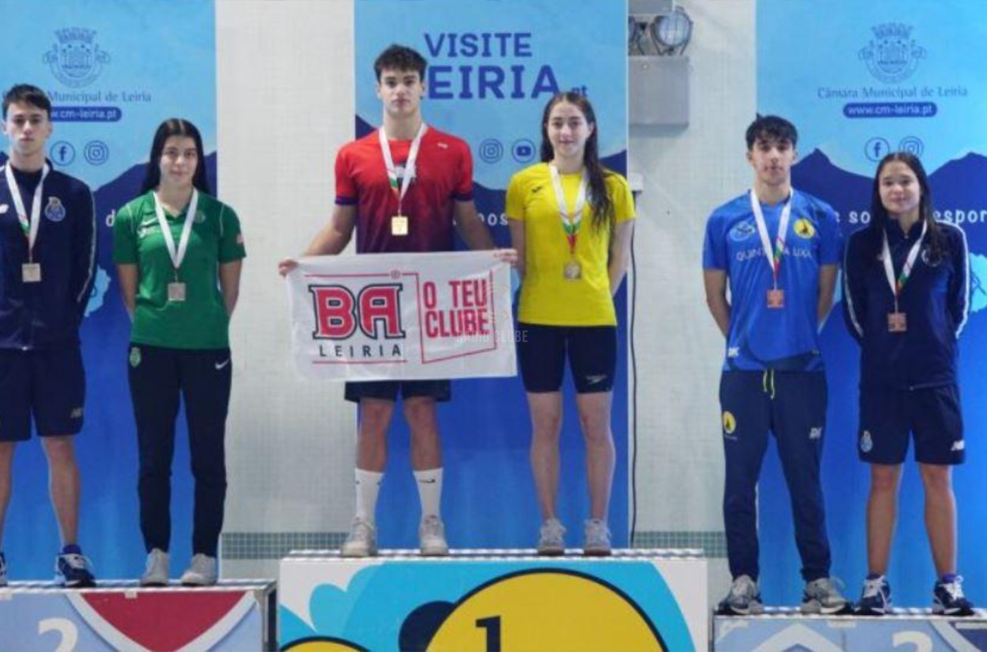 Clube Aquático Pacense conquista cinco medalhas de ouro e duas de prata nos Nacionais de Leiria
