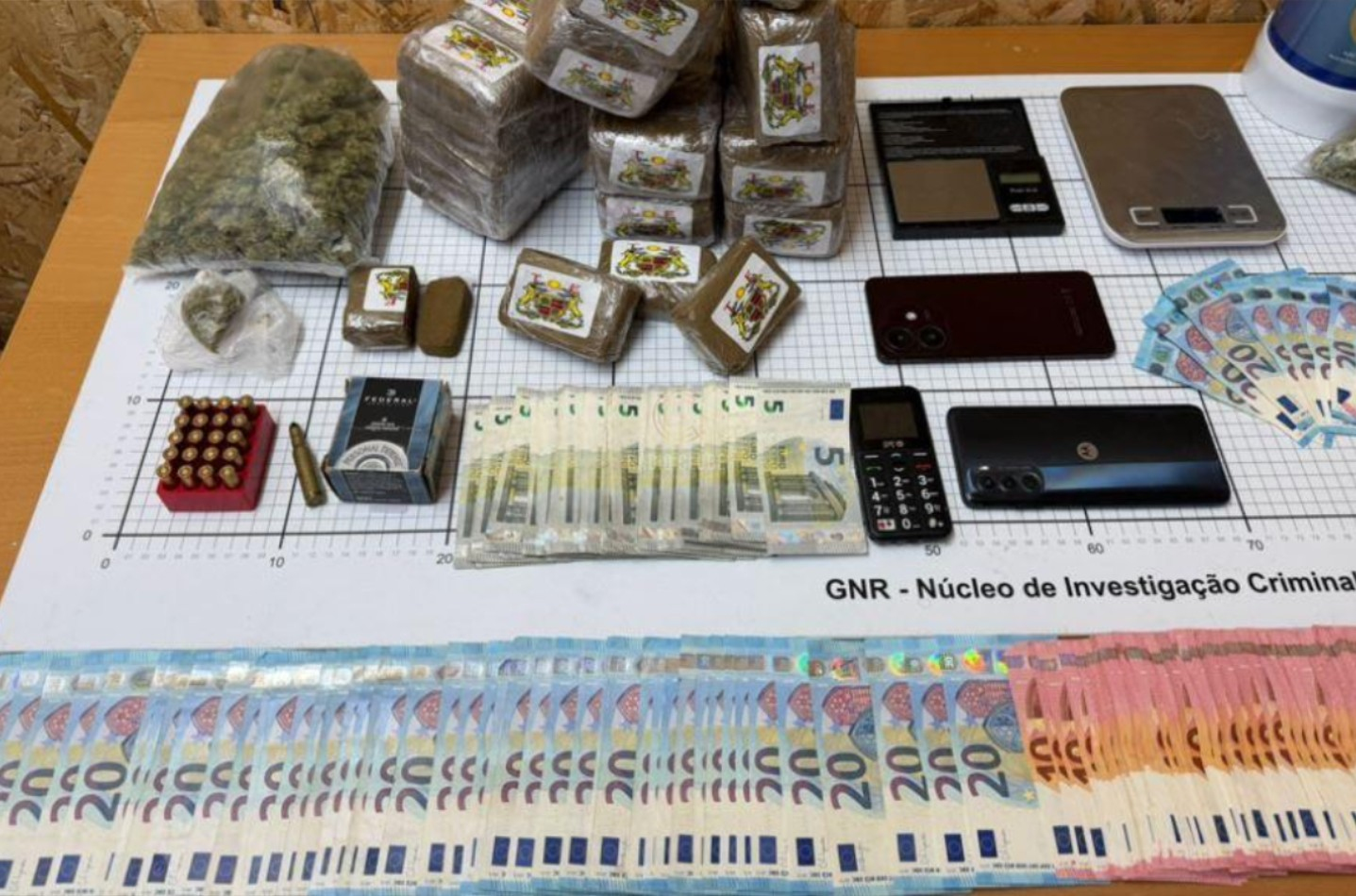 Detido por tráfico de estupefacientes e apreensão de mais de 10 900 doses de produto estupefaciente